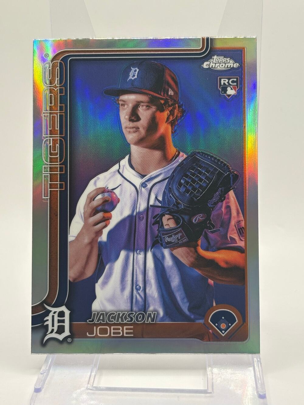 2025 Topps Chrome Jackson Jobe Rookie Image Variation Refractor SP Tigers RC